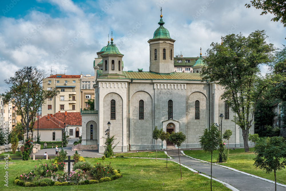 Church of the Ascension Serbian Orthodox church in downtown Belgrade Serbia