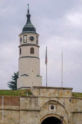 Clock tower (Sahat kula) of the Belgrade Fortress in Belgrade, capital of Serbia © Mirko