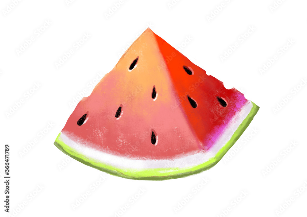 Watermelon slice icon isolated on white background Watermelon slice icon isolated on white background