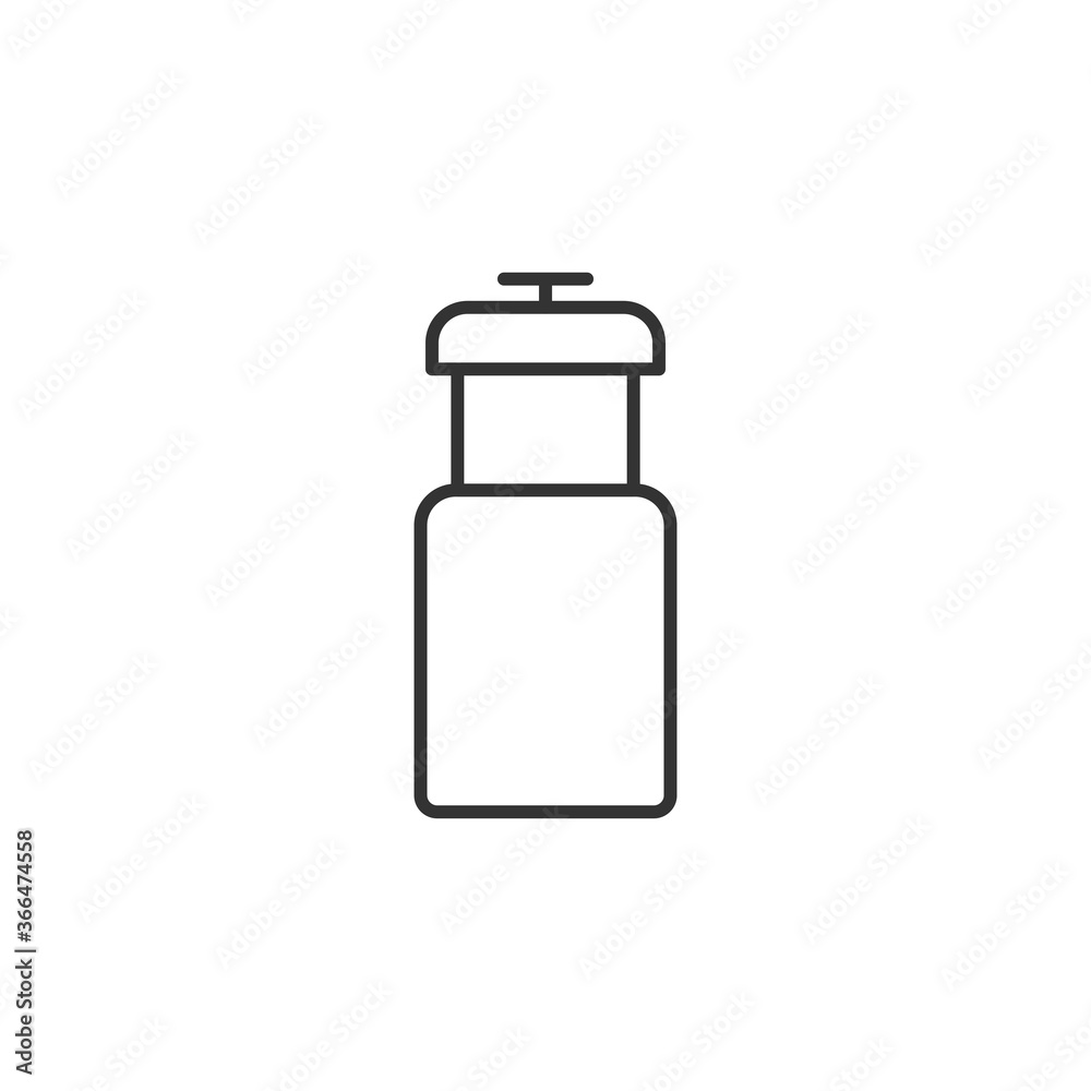 Salt and pepper shaker icon vector