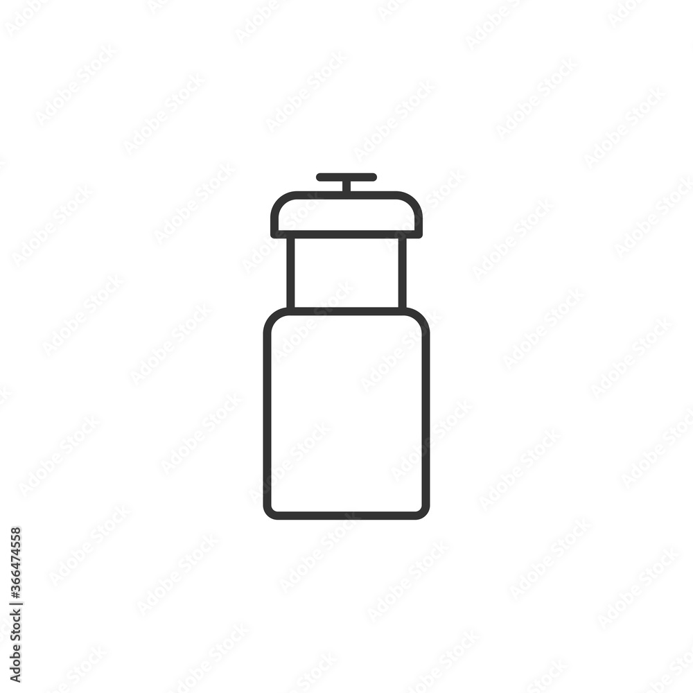 Salt and pepper shaker icon vector Salt and pepper shaker icon vector