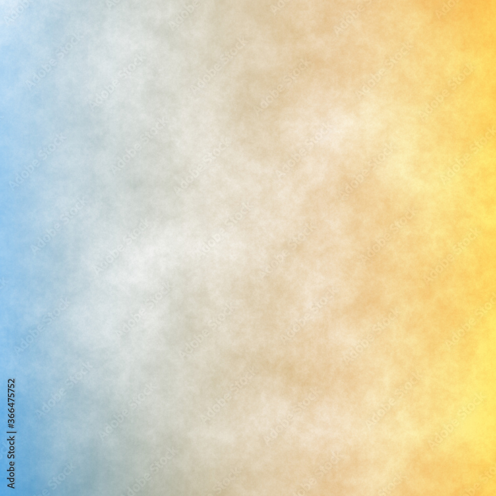 Gradient color yellow and blue paper. Sky and cloud background.