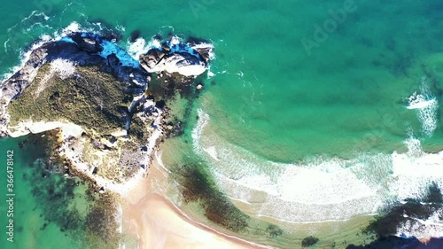 Aerial view near the sea in agva sile istanbul turkey