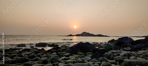 sunset on the beach