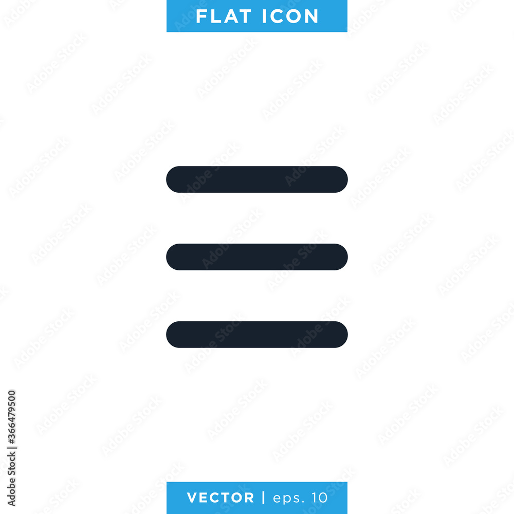 Website Menu Hamburger Buttons Icon Vector Design Template Website Menu Hamburger Buttons Icon Vector Design Template