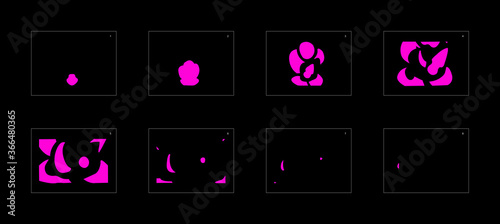 Shine poison explosion effect. Poison explosion ion sprite sheet for games, cartoon or animation. vector style animation effect 1552.