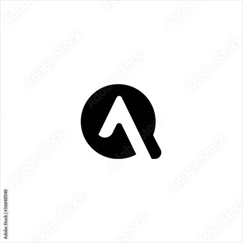 logo letter qa abstract , logo letter qa, logo letter qa combination 