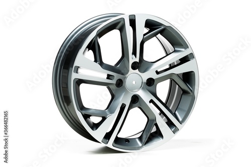 Aluminium mag wheel isolated on a white background
