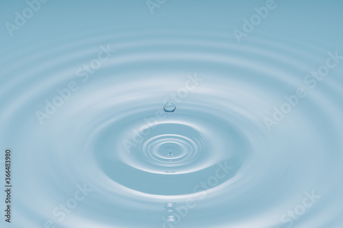 Water Drop - Pure clear and transparent of water and ripple in bright background. Creative modern concept  for graphic design  website  poster  placard and wallpaper.