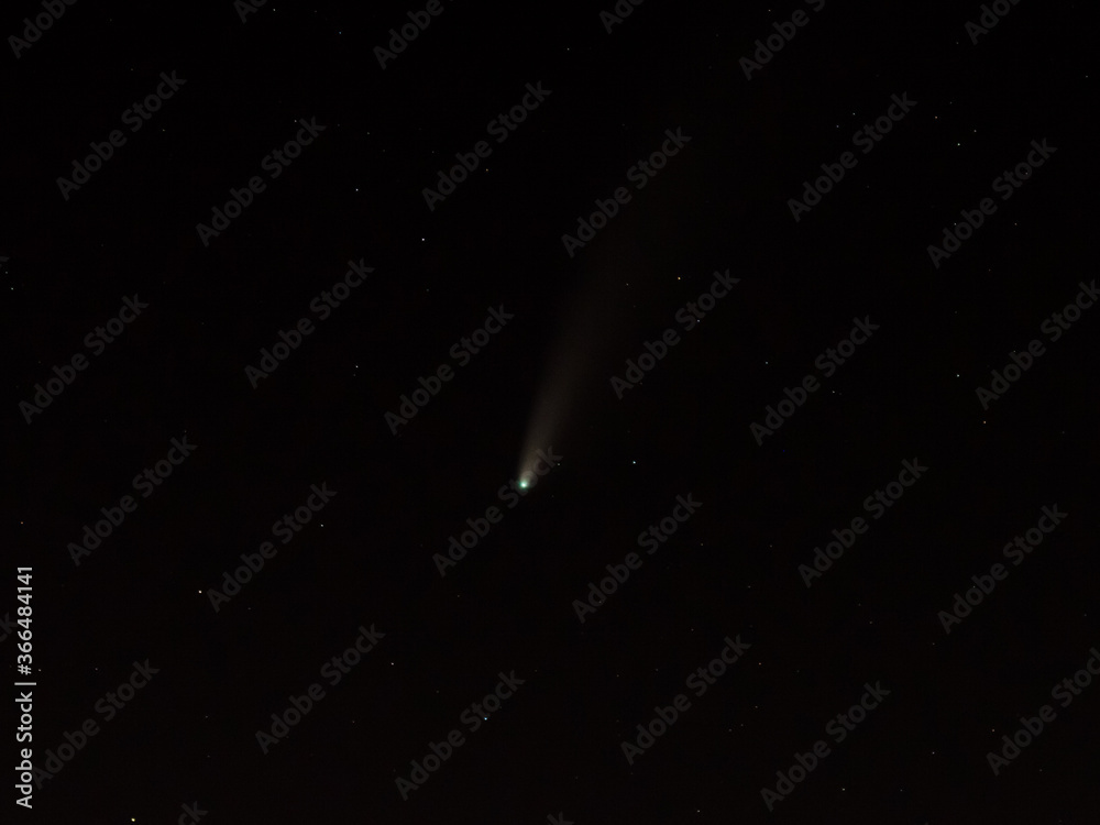 Neowise Comet on the night sky