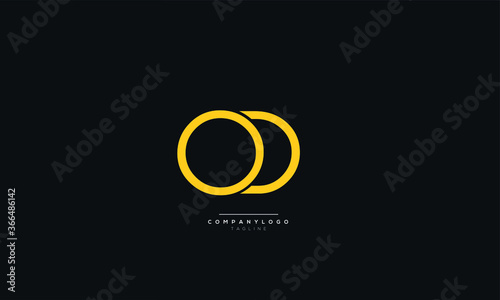 OD Letter Business Logo Design Alphabet Icon Vector Symbol