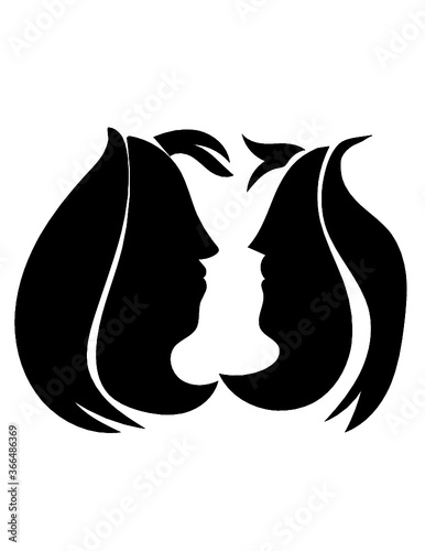 silhouette of a womans