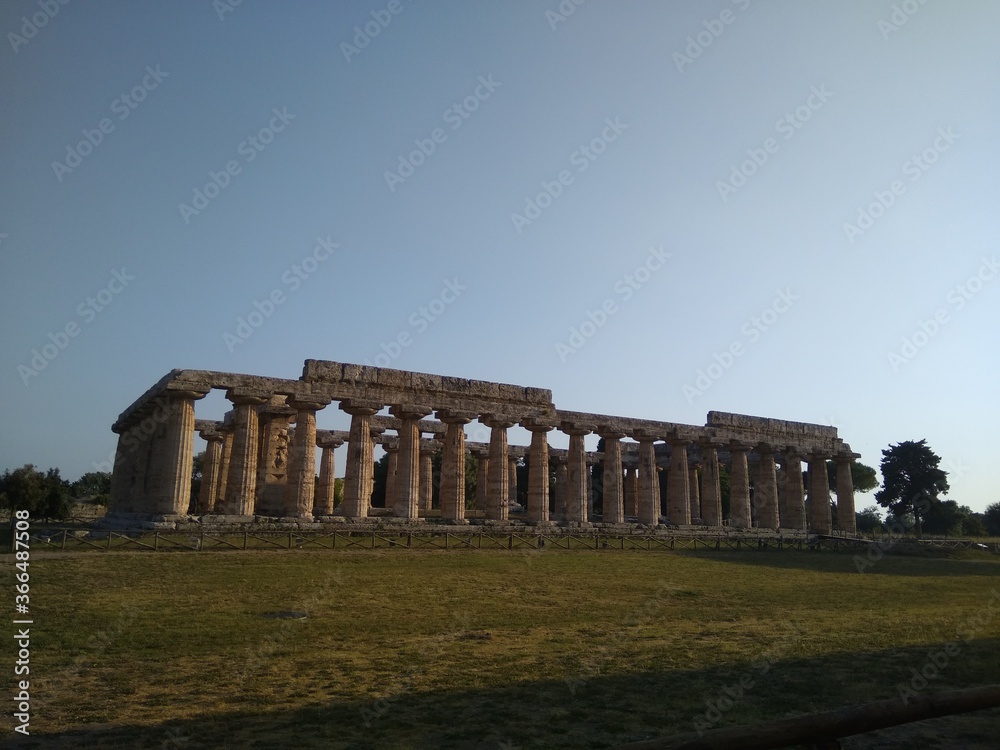Temple of Hera at Paestum in Italy.