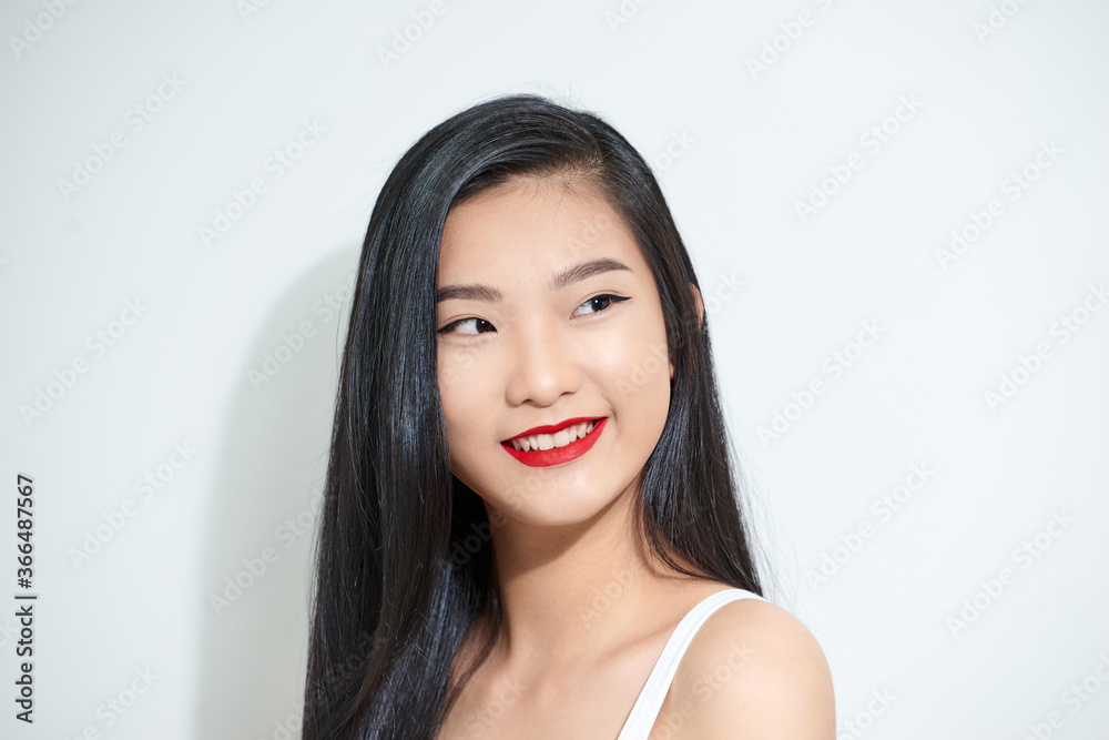 Beautiful Woman Skin Tanned Red Lips Healthy Beauty Skin Smile. Beautiful Woman Skin Tanned Red Lips Healthy Beauty Skin Smile.