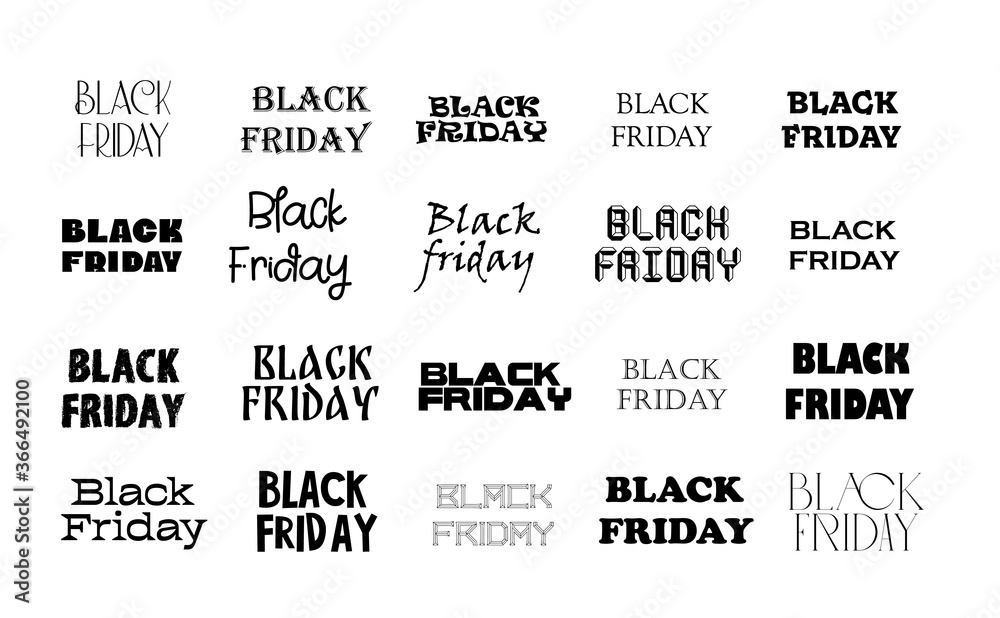 Black Friday holiday poster design. Vector illustration.