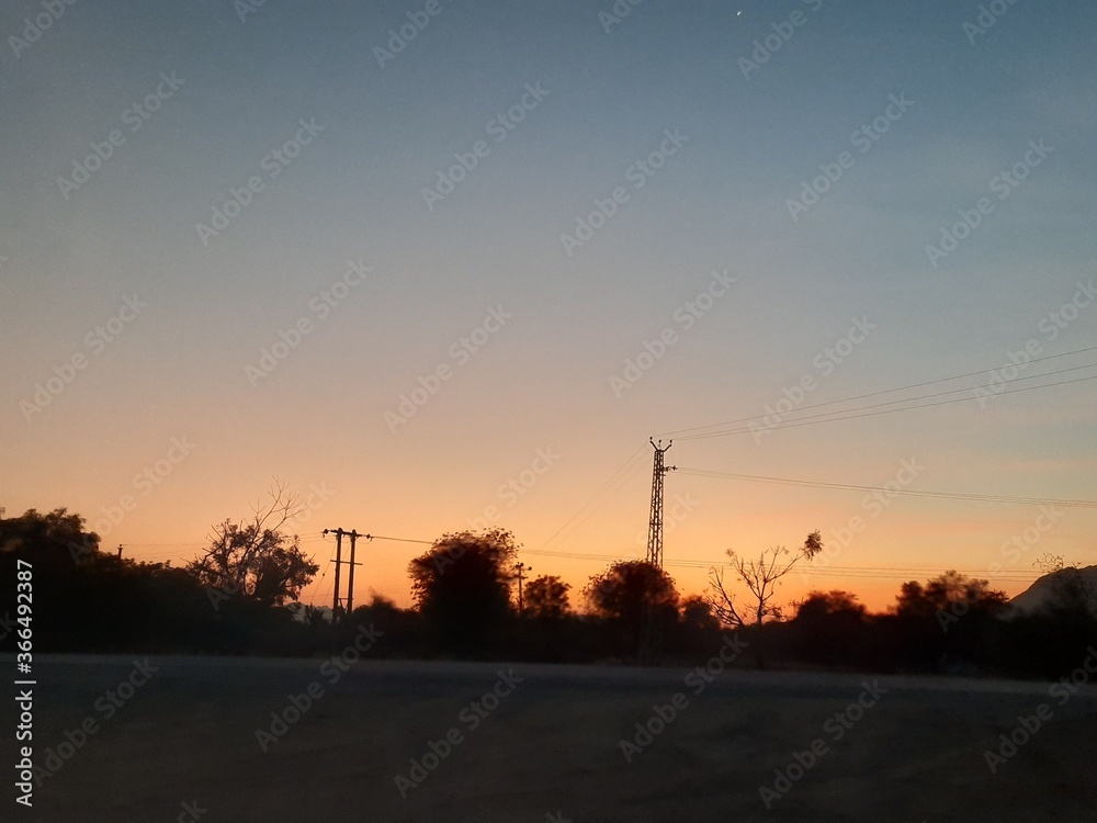 Obraz premium Beautiful roads of Rajasthan, India