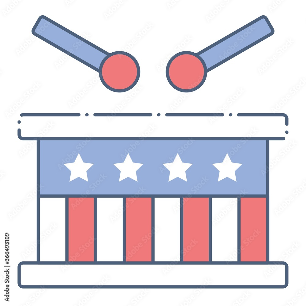Drum, United state independence day related icon