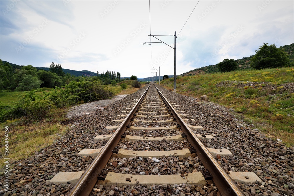 railway in the mountains