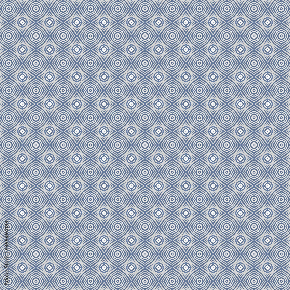 blue winter abstract snowflakes pattern