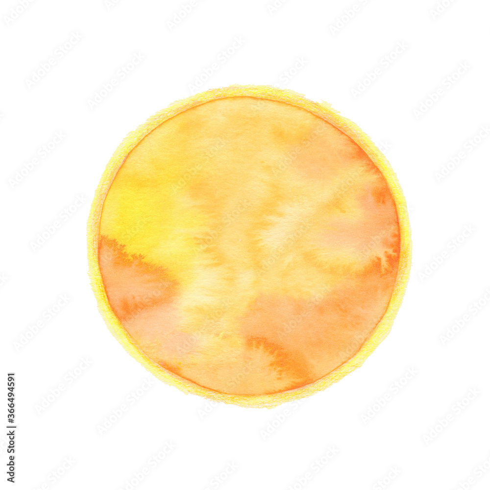 オレンジ色の太陽の素材
オレンジ色の太陽の素材