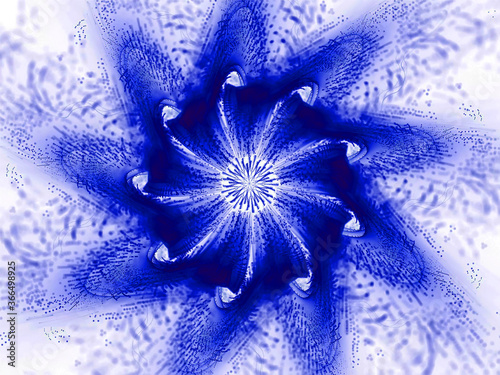 Abstract fractal with  glowing wavy lines . fantasy background