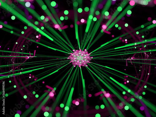 abstract fractal flower mandala background