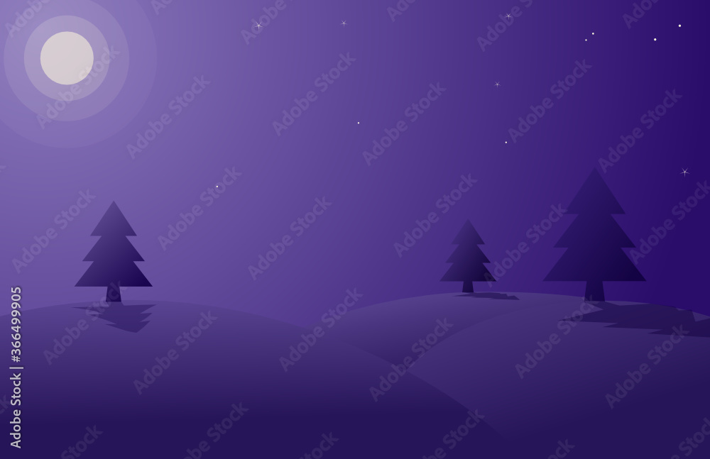 christmas night landscape christmas night landscape