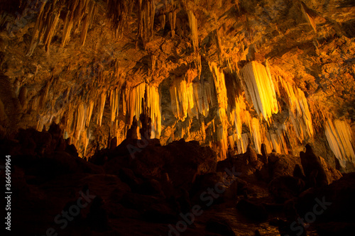 Tableau sur toile stalactites and stalagmites