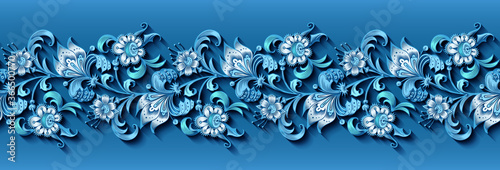 Modern volumetric ornamental stripe background.