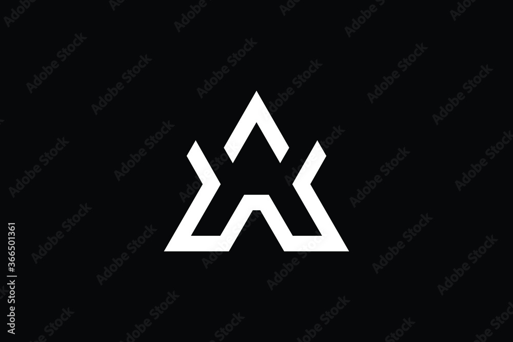 Minimal Innovative Initial AX logo and XA logo. Letter AX XA creative elegant Monogram. Premium Business logo icon. White color on background