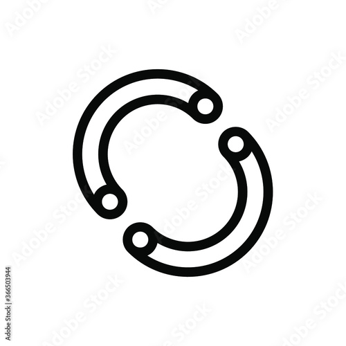 pasta macaroni icon vector illustration outline style. food icon set.