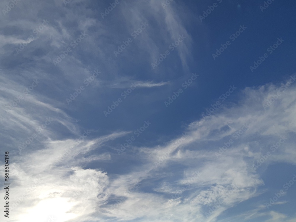 blue sky with clouds