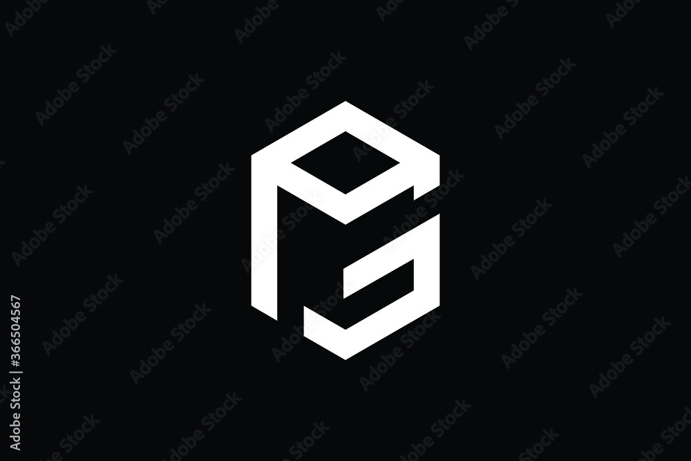 Minimal Innovative Initial PG logo and GP logo. Letter PG GP creative elegant Monogram. Premium Business logo icon. White color on background