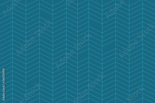 Thin blue art deco zig zag grid pattern