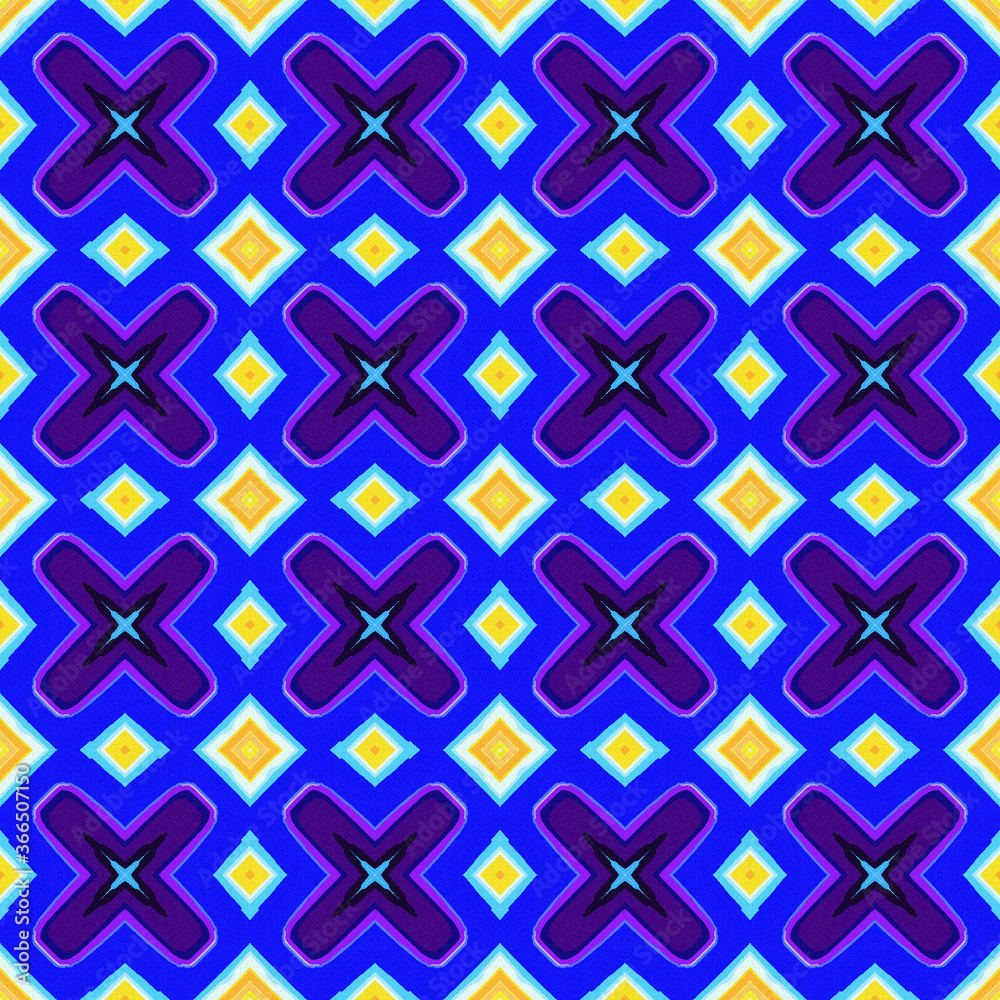 Fototapeta premium abstract painted seamless ornamental pattern background