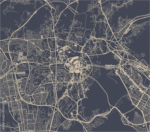 map of the city of Mecca, Saudi Arabia