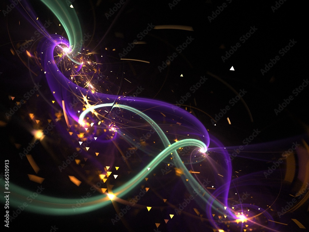 Obraz premium abstract modern background with fractal shapes