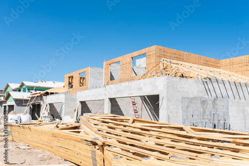 Construction site in South Florida neighborhood and private golf course.