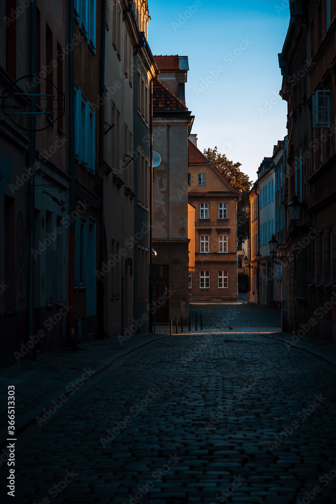 Street view of Old Town, Poznan, Poland