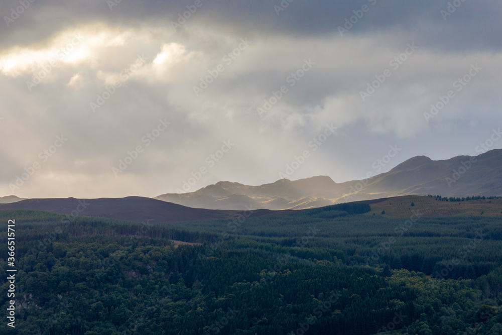 Sun Rays through the Clouds