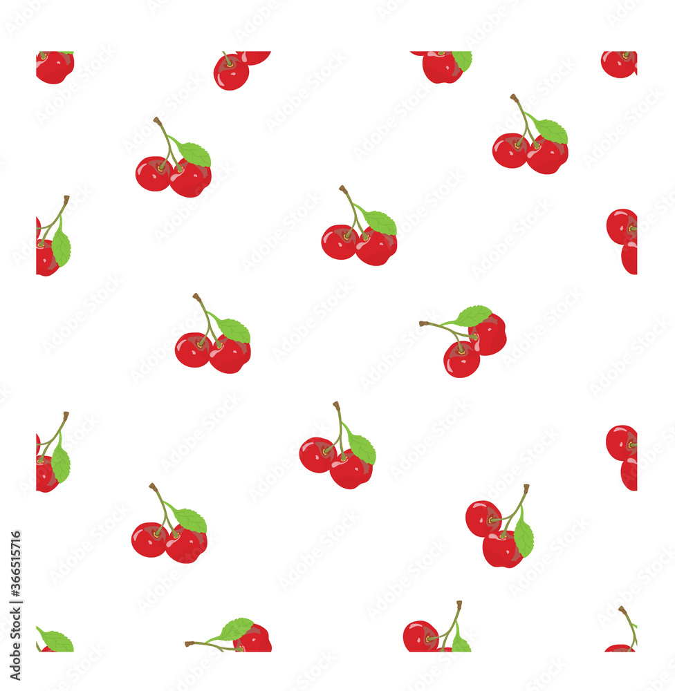 Seamless pattern with Cherry as objects can be used for baby clothes, shirt, pillowcases, bed sheets and much more Seamless pattern with Cherry as objects can be used for baby clothes, shirt, pillowcases, bed sheets and much more