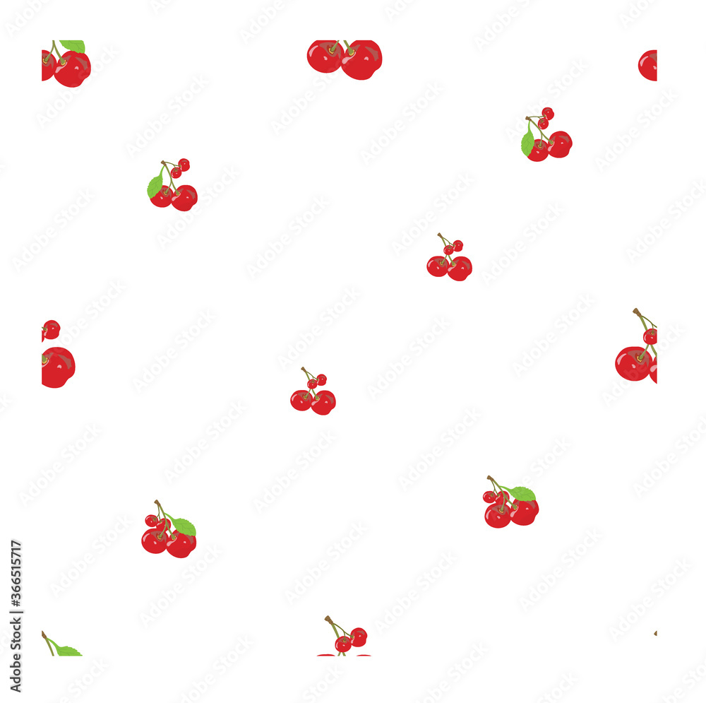 Seamless pattern with Cherry as objects can be used for baby clothes, shirt, pillowcases, bed sheets and much more Seamless pattern with Cherry as objects can be used for baby clothes, shirt, pillowcases, bed sheets and much more