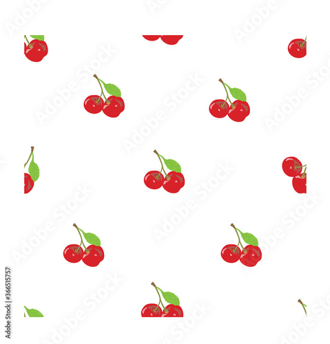 Seamless pattern with Cherry as objects can be used for baby clothes, shirt, pillowcases, bed sheets and much more