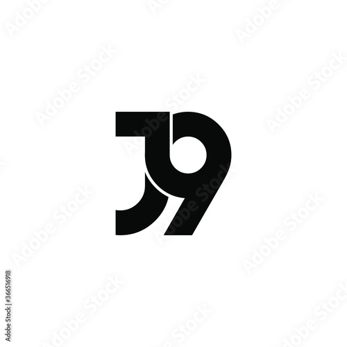 j9 letter original monogram logo design