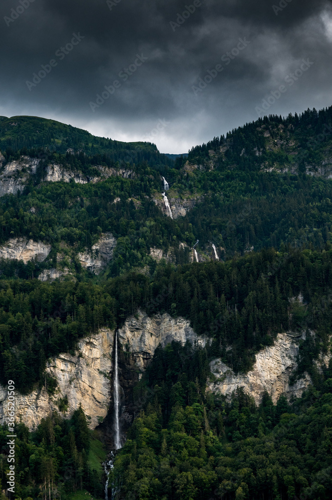 Oltschibachfall near Meiringen in Haslital, Switzerland