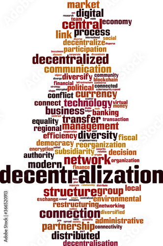 Decentralization word cloud