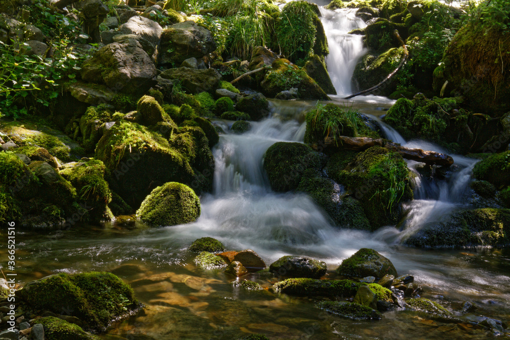 Small waterfall in a forest of Belledonne Small waterfall in a forest of Belledonne