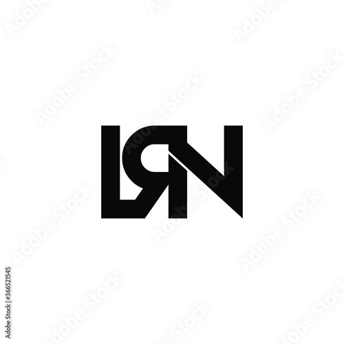 lrn letter original monogram logo design