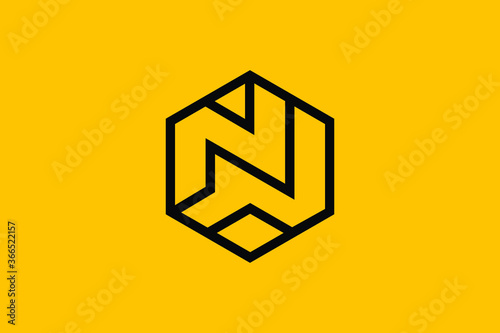 Minimal Innovative Initial WN logo and NW logo. Letter WN NW creative elegant Monogram. Premium Business logo icon. White color on background