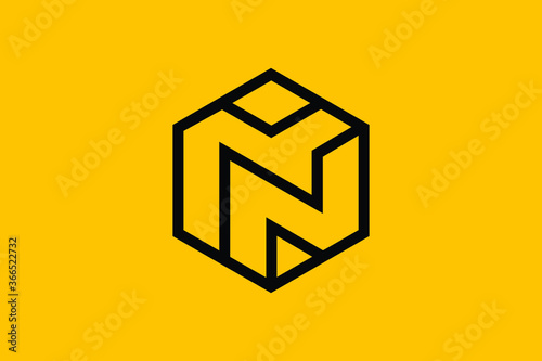 Minimal Innovative Initial NM logo and MN logo. Letter NM MN creative elegant Monogram. Premium Business logo icon. White color on background